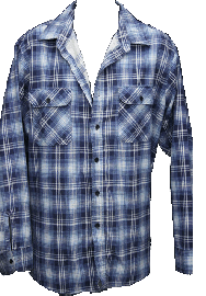 blue plaid flannel